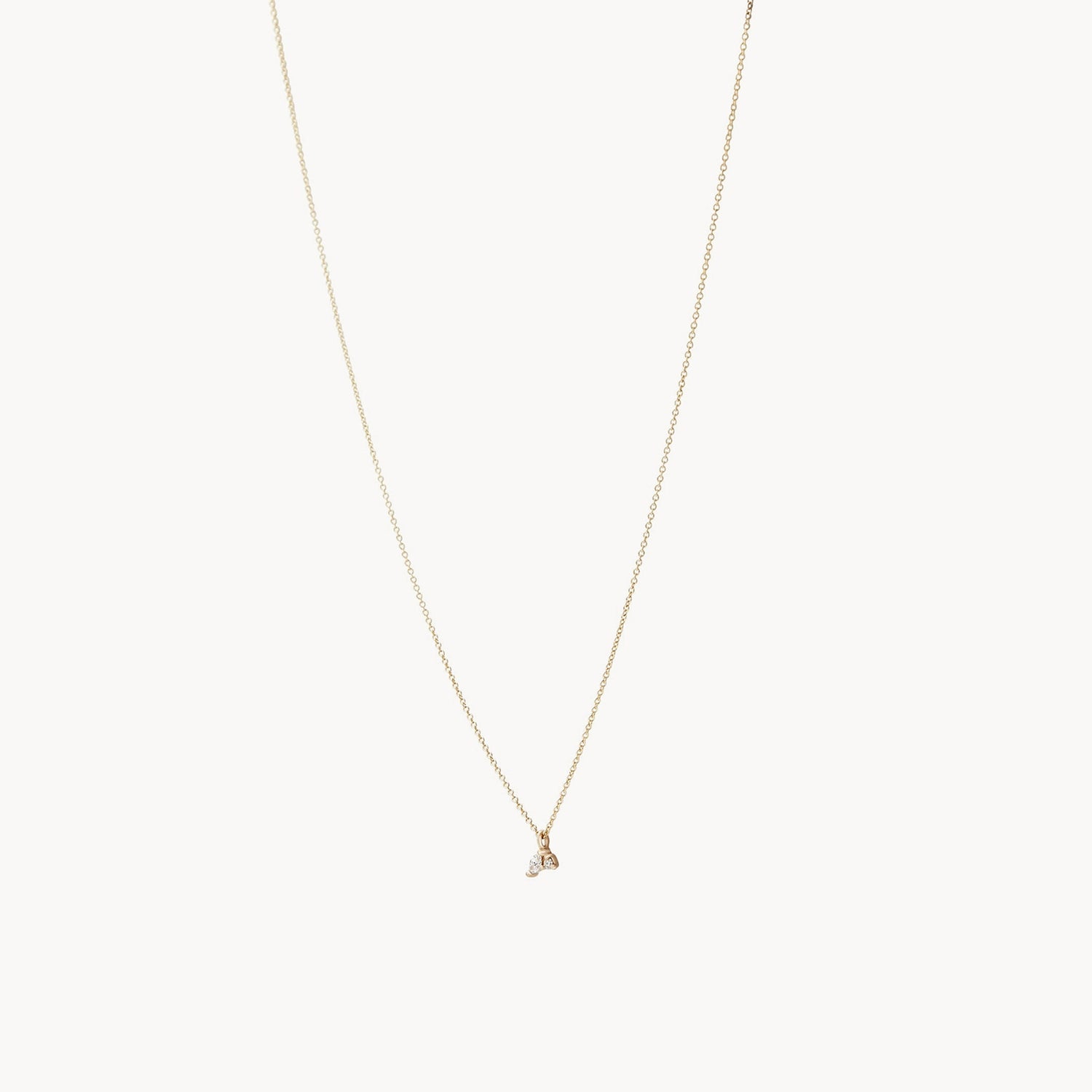14K Yellow Gold 'Lean on Me' Diamond Necklace - Elegant Gift for Her, Perfect for Anniversaries, Birthdays & Special Occasions