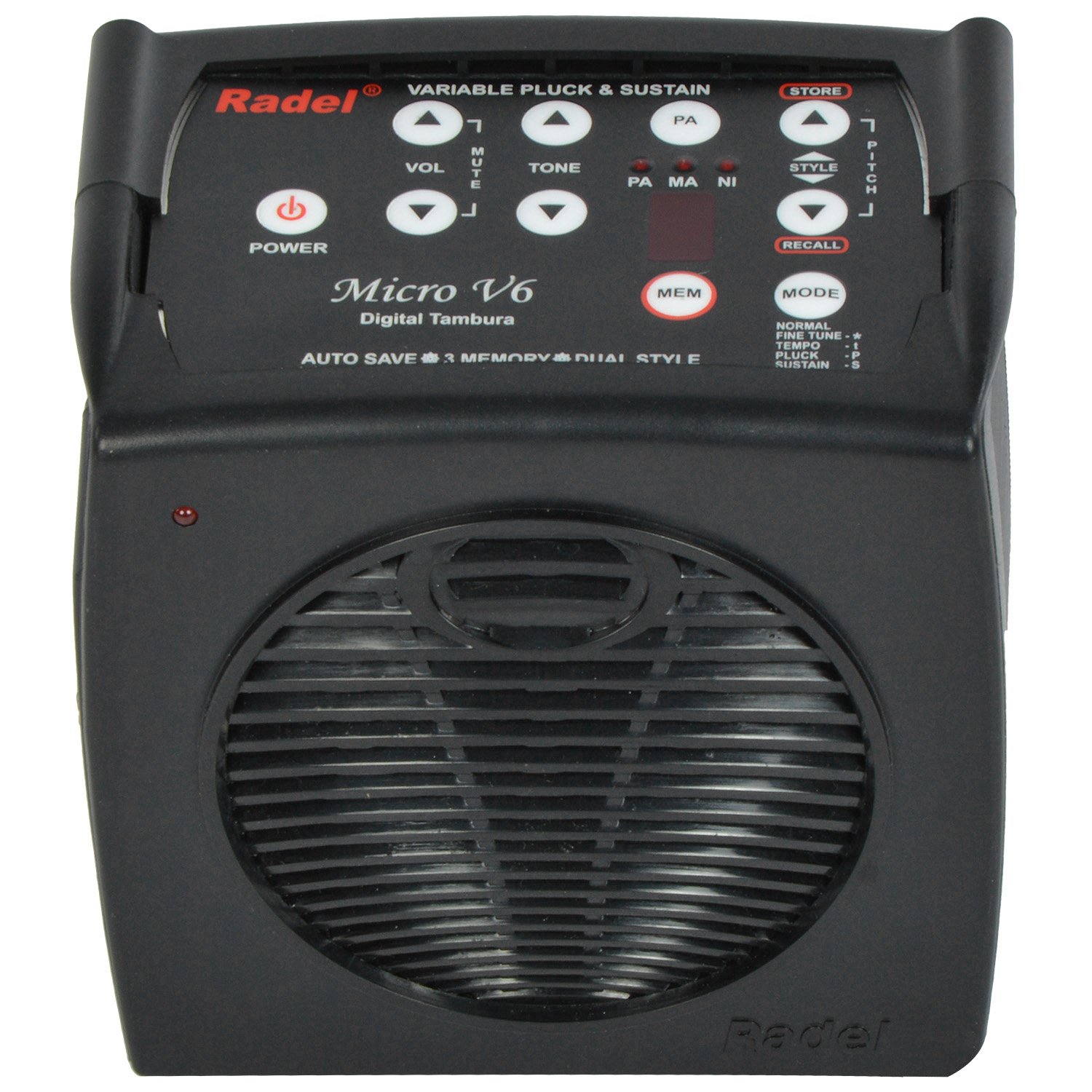 Radel Saarang Micro V6 Digital Tambura Sruthi Box - Professional Electronic Tanpura for Indian Classical Music | Perfect for Practice, Performances & Music Schools