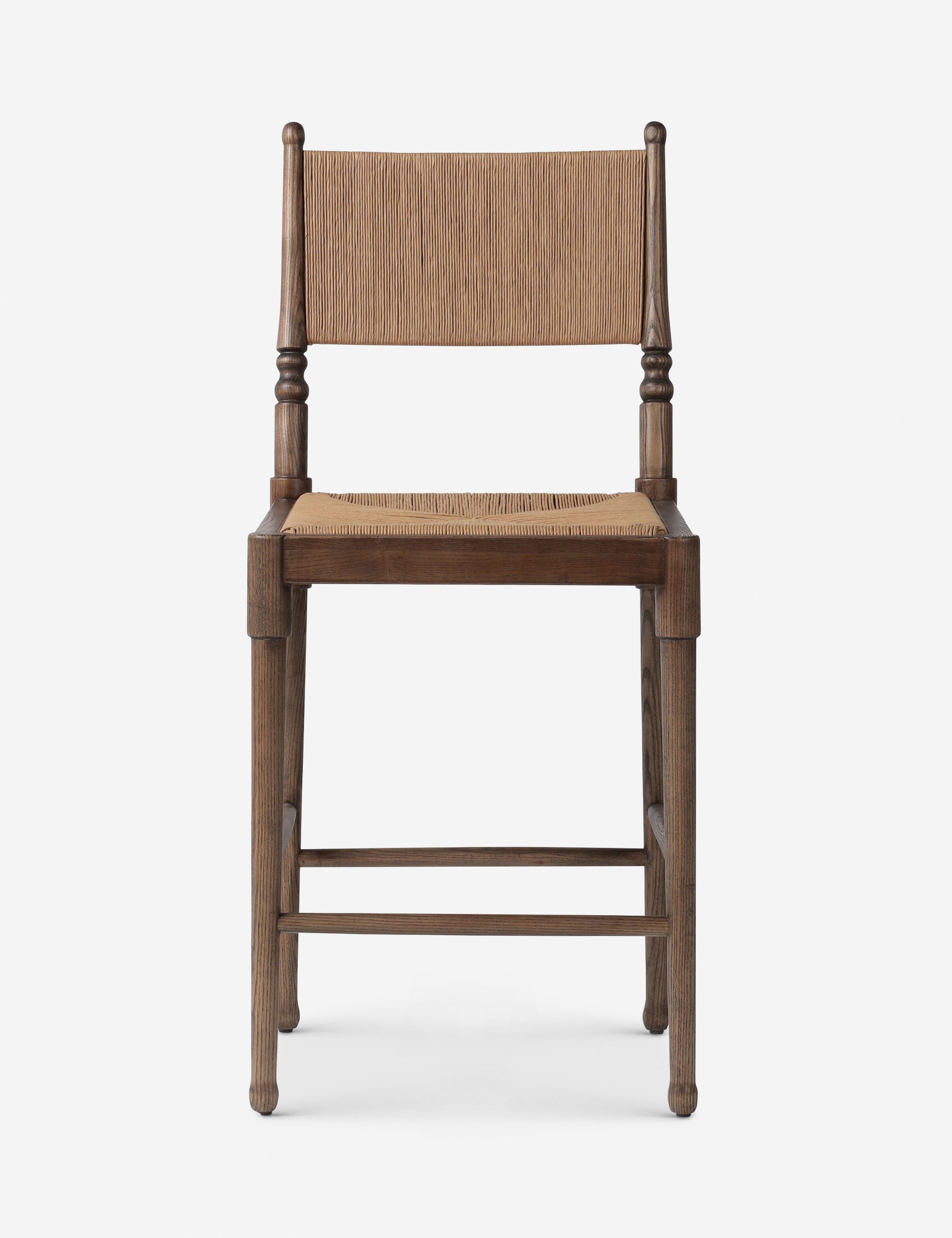 Amber Lewis x Four Hands Fayth Bar and Counter Stool - Modern Kitchen Island Stools for Dining Room, Bar, or Breakfast Nook - Comfortable & Stylish Seating for Home Decor