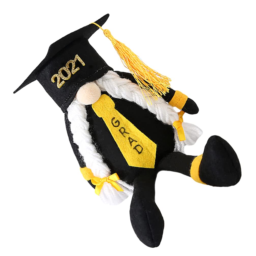 Bestoyard 2021 Graduation Gnome Plush Doll - Swedish Scandinavian Dwarf Figurine for Grad Party Decorations, Graduation Season Gift (Black 03) - Perfect for Graduation Parties, Home Decor & Gift Giving
