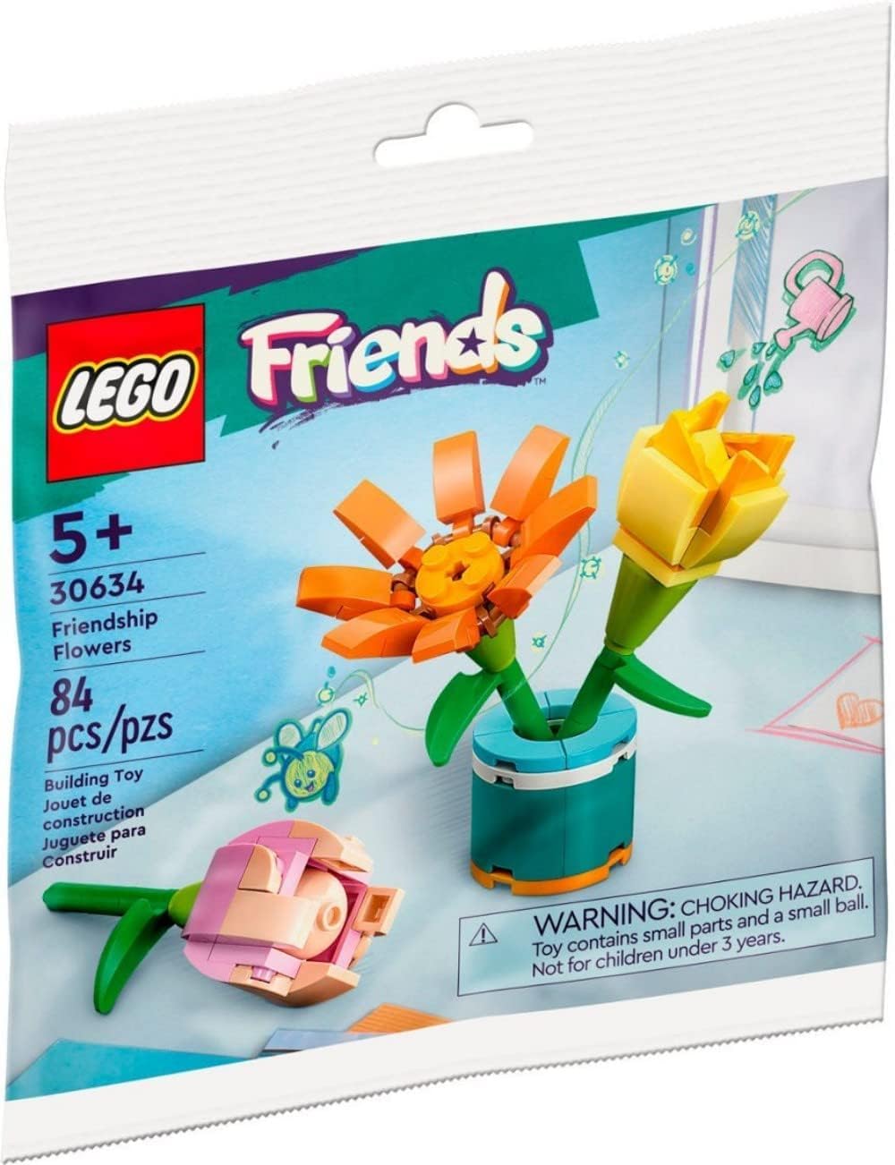 LEGO Friends Friendship Flowers Building Kit (30634) - Creative DIY Flower Set for Kids, Perfect for Birthday Gifts & Room Decor | Fun STEM Toy for Girls Ages 6+