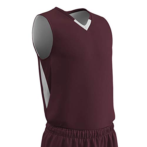 Maroon, White