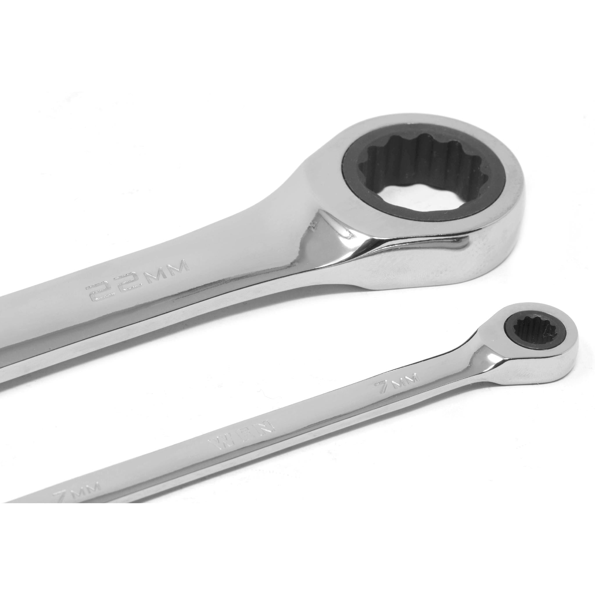 WEN WR161M 16-Piece Professional Grade Ratcheting Metric Combination Wrench Set with Storage Pouch - Perfect for Automotive Repair, DIY Projects & Home Maintenance