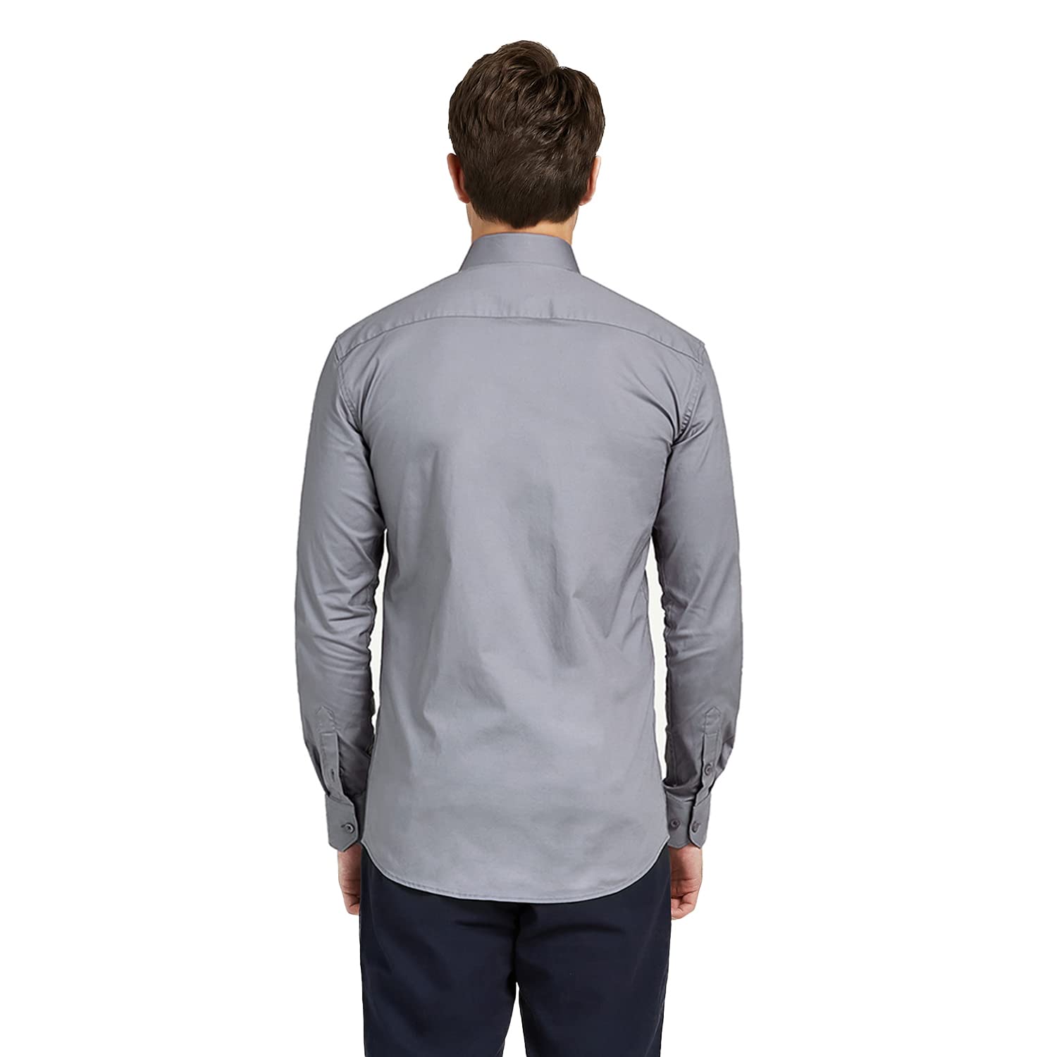 Men's Regular Fit Dress Shirt - Button Up Long Sleeve Stretch Business Casual Shirt for Office & Formal Occasions | Wrinkle Resistant Textured Fabric