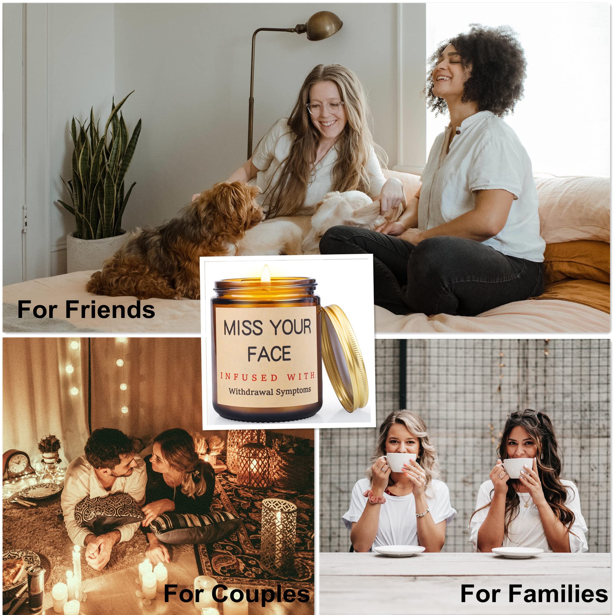 Thoughtful Soy Wax Lavender Scented Candles - Perfect Gifts for Women, Best Friends, Her, Him, Wife, Girlfriend, Boyfriend, Father, Mother, Coworker, Dad from Daughter or Son | Ideal for Relaxation, Home Decor, Spa Nights & Romantic Ambiance