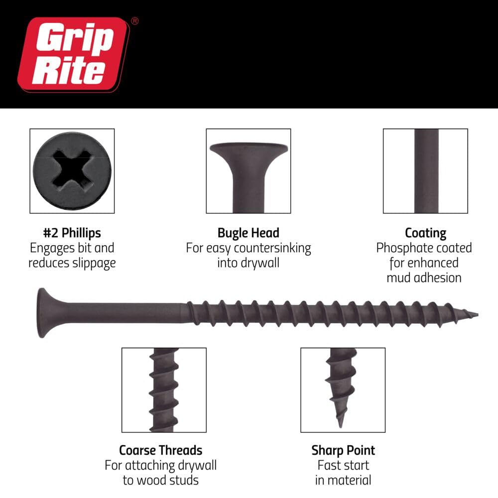 Grip-Rite 114CDWS5#6 x 1-1/4