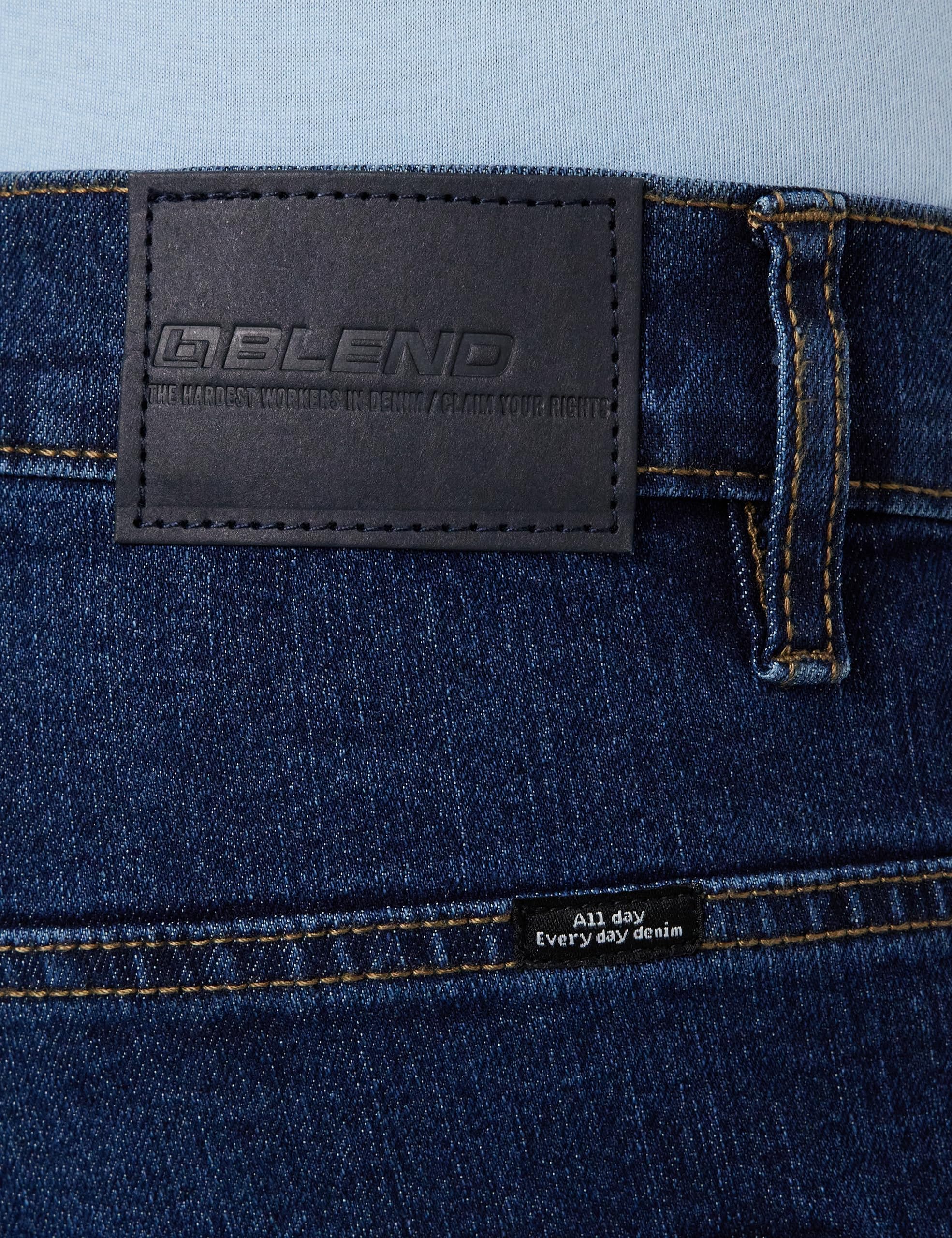 BLEND Men's Blizzard Fit Jeans - Slim Stretch Denim Pants for Casual & Work Wear | Comfortable Straight Leg Jeans for Everyday Style & Outdoor Activities