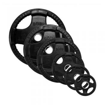 Body Solid Rubber Grip Olympic Plate 355lbs Weight Set - Premium Home Gym Equipment for Strength Training & Fitness Workouts