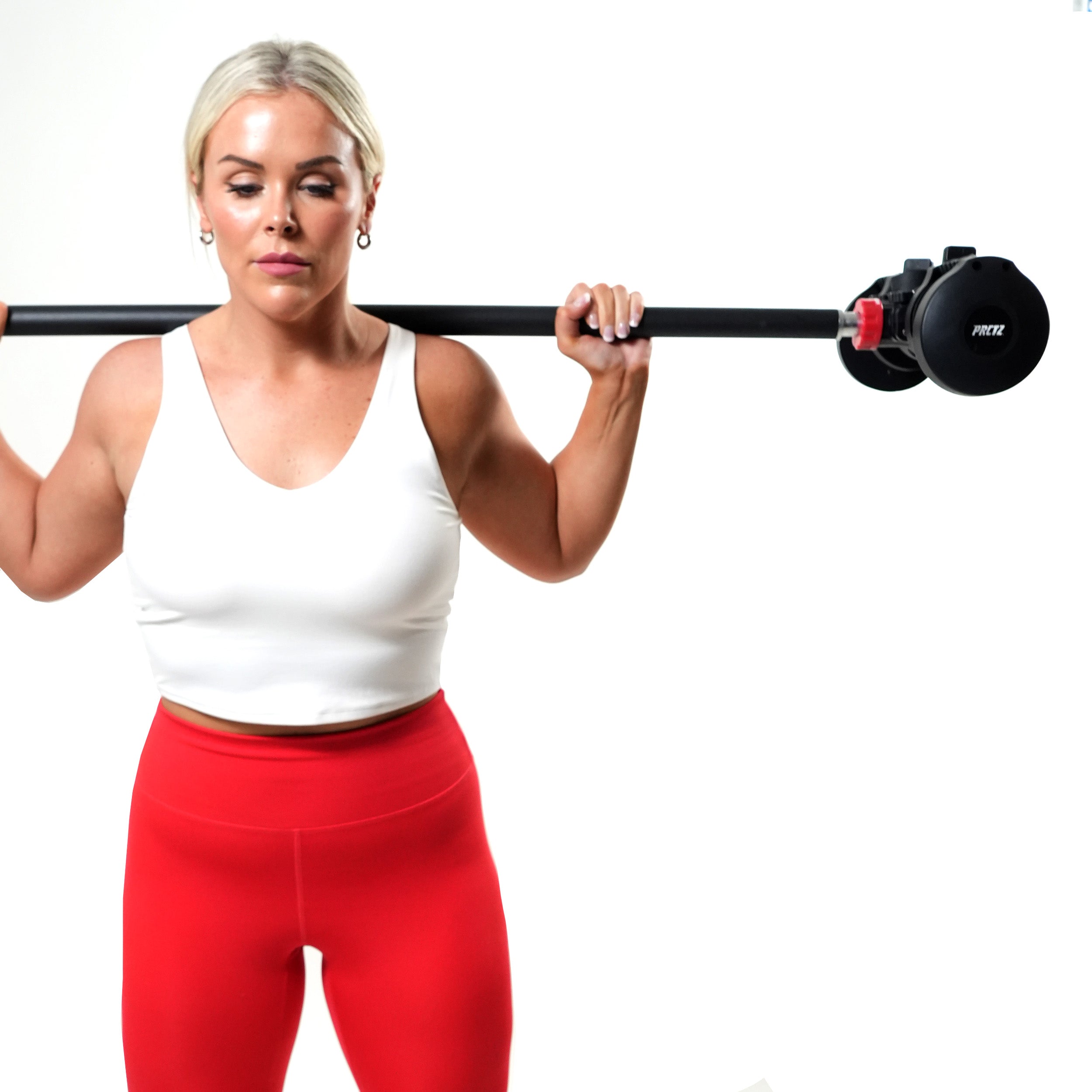 PRCTZ Training Modular Barbell - Home Gym Dumbbell to Barbell Converter Kit for Strength Training, Weightlifting & CrossFit | Perfect for Home Workouts, Garage Gyms & Fitness Enthusiasts