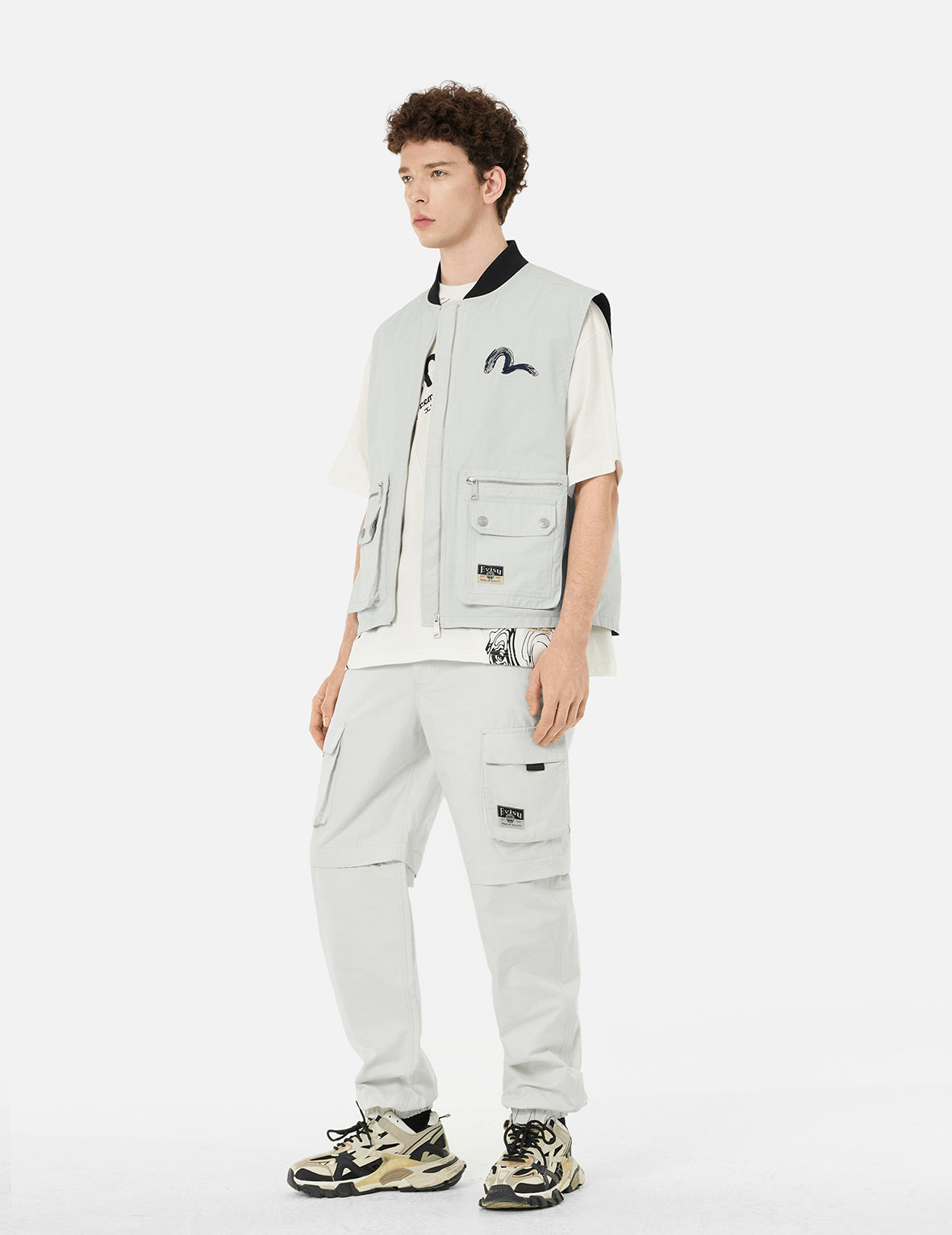 Stylish Embroidered Logo Vest Jacket for Men & Women - Trendy Fashion Outerwear for Casual Wear, Street Style & Layering