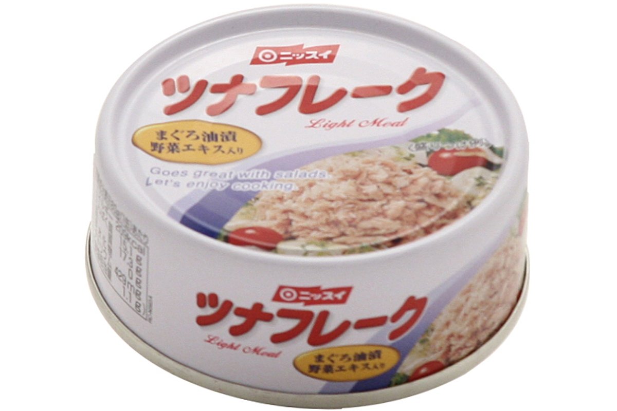 Premium Yasai Ekisu Eo Tuna Flakes in Oil - 2.82oz (80g) Can, High-Quality Japanese Canned Tuna for Salads, Sandwiches & Poke Bowls