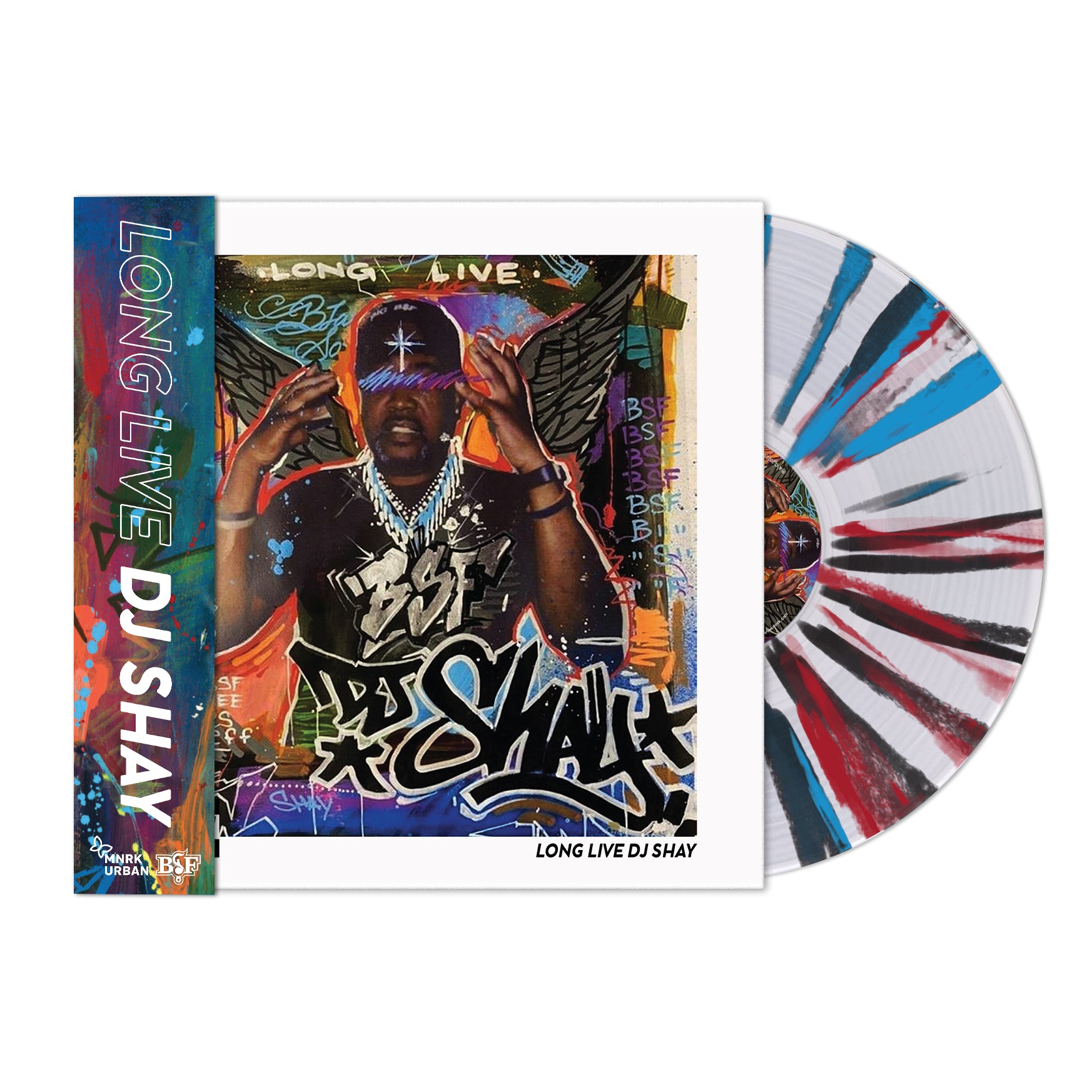 Long Live DJ Shay (Blue & Red Splatter Vinyl LP with OBI Strip) - Limited Edition Record for Music Collectors & DJs - Perfect for Home Listening, Studio Sessions & Vinyl Enthusiasts