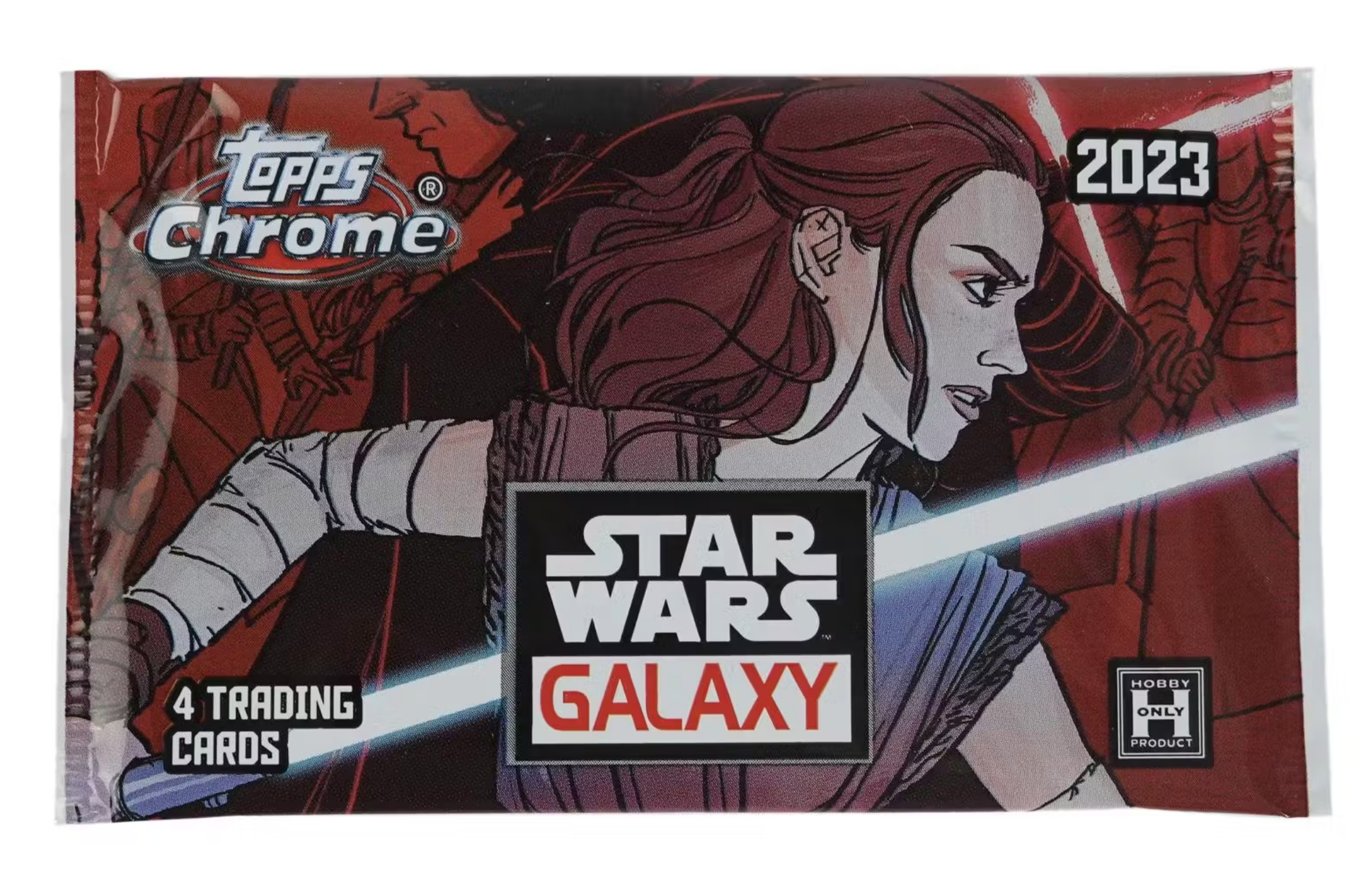 2023 Topps Star Wars Chrome Galaxy Hobby Box - 24 Packs, 288 Cards - Collectible Trading Cards for Star Wars Fans - Perfect for Collectors, Gifts, and Game Nights