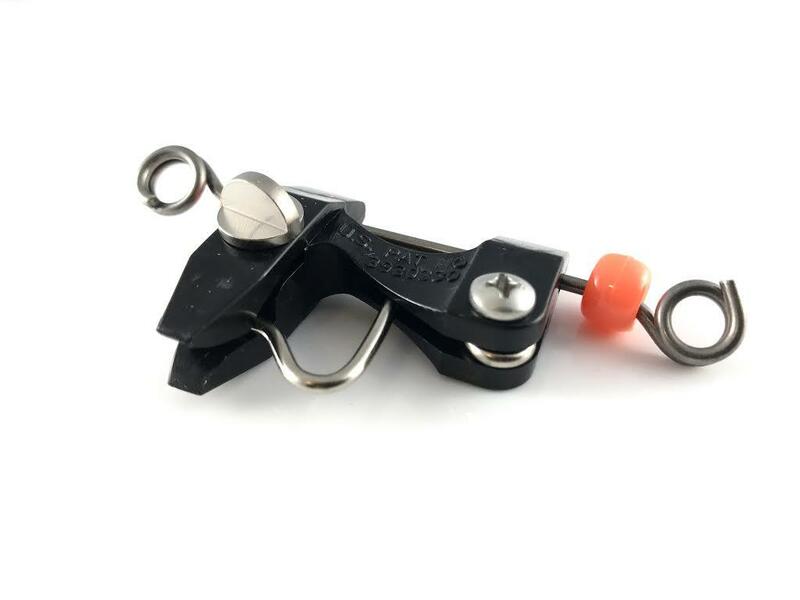 Heavy Duty Black Marine Outrigger Release Clip for Fishing Rod Holders - Saltwater & Freshwater Fishing Accessories - Perfect for Offshore, Trolling & Sportfishing Boats