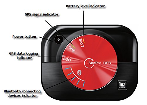 Dual Electronics XGPS160 Universal Bluetooth GPS Receiver - WAAS Enabled, 5-Device Connectivity, Portable & Multipurpose for Hiking, Boating, and Travel Navigation