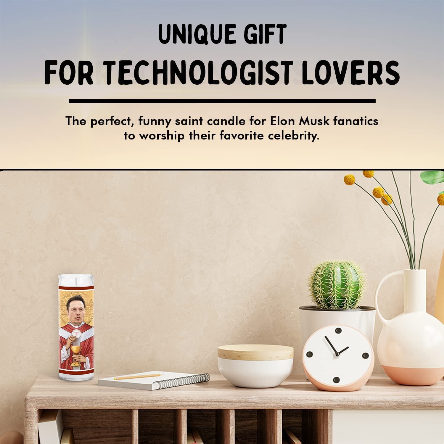 Saint Candles - Handmade Soy Wax Devotional Candles in Glass Jars for Tech Lovers - Unique Novelty Gift for Technologists | Perfect for Meditation, Home Decor & Geek Culture Gifts