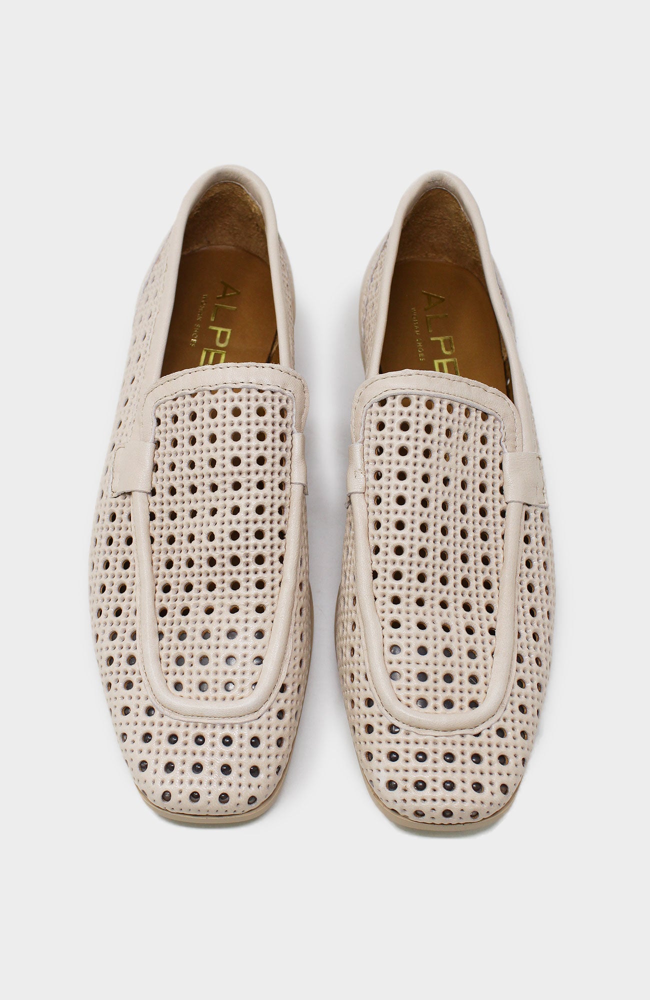 ALPE Zoe Loafers for Women - Comfortable Beige Slip-On Shoes | Perfect for Office, Casual Wear & Travel