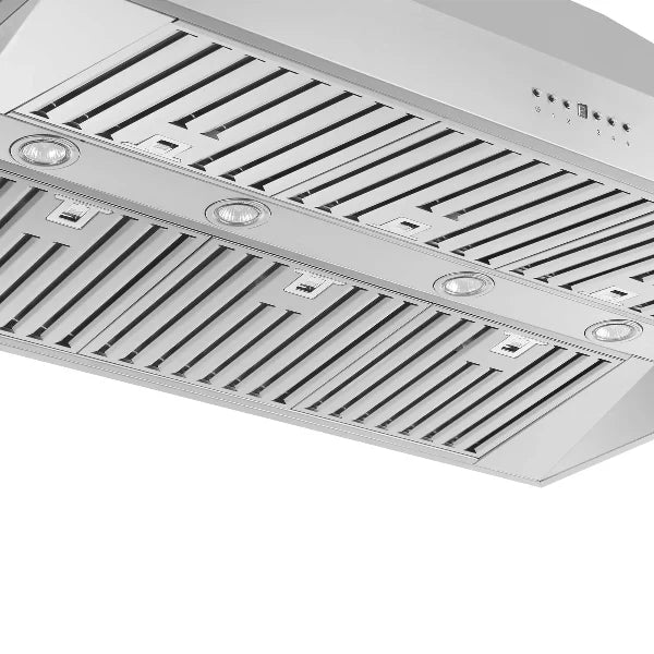 48 Inch 1200 CFM Stainless Steel Island Range Hood - Powerful Kitchen Ventilation for Open Concept Homes & Large Cooking Spaces