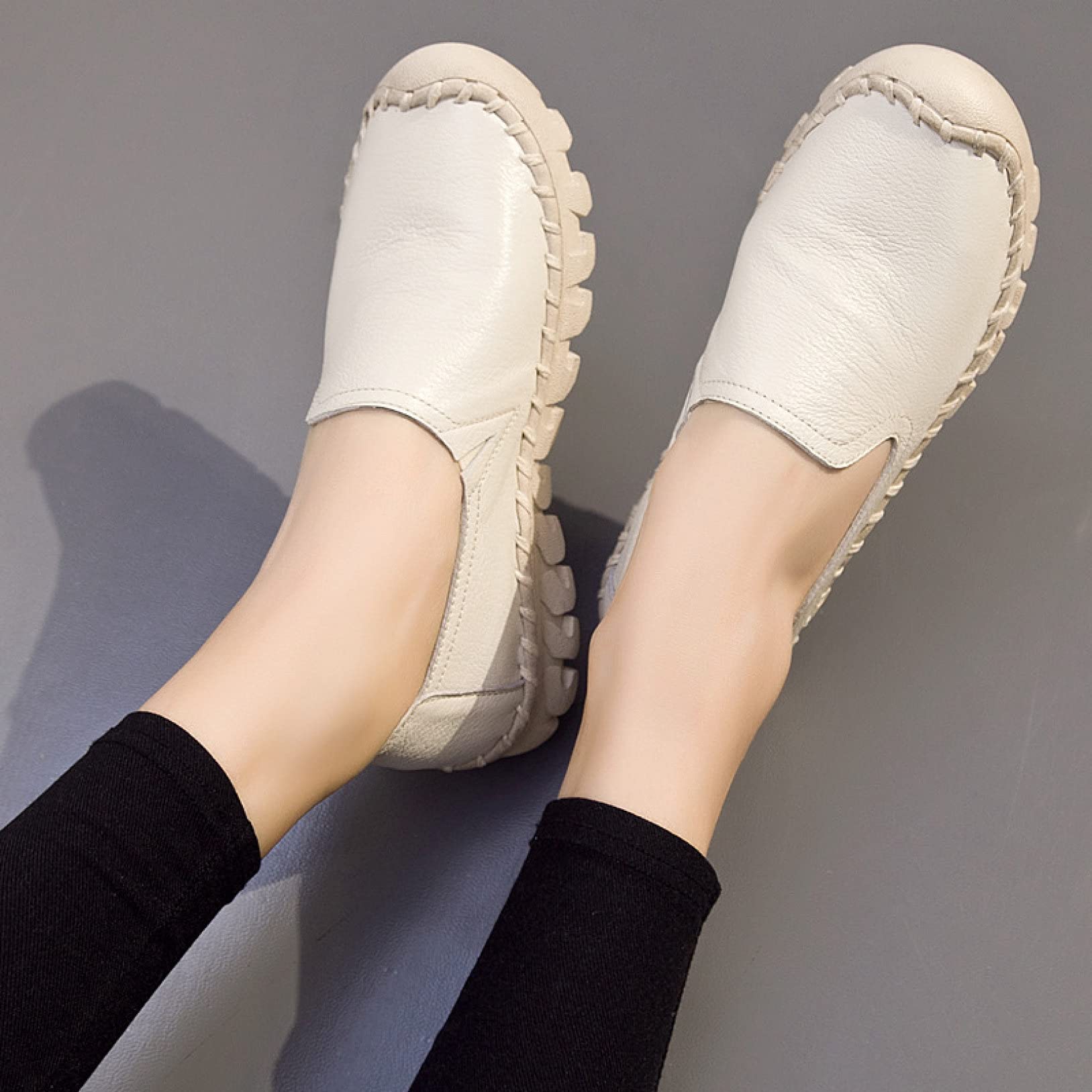 Women's Classic Slip-On Penny Loafers - Comfortable Flat Moccasins with Patent Round Toe | Perfect for Office, Casual Outfits & Travel