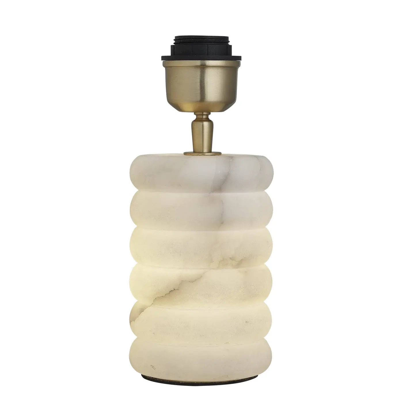 Alabaster Dual Lit Table Lamp - Modern Nightstand & Bedside Lighting for Bedroom, Living Room, Office - Soft Glow for Reading & Relaxation