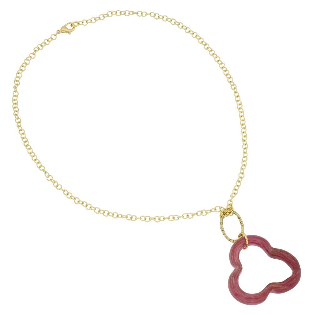 Murano Glass Aria Veneziana Pendant Necklace - Handcrafted Venetian Jewelry - Perfect for Weddings, Parties & Special Occasions