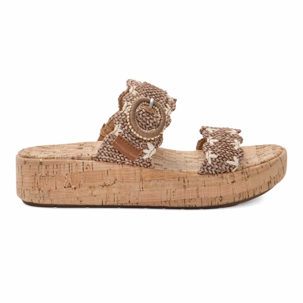 Earth Women's Subtle2 Marrone23/Deserto39 Raffia Sandals - Comfortable Summer Beach Shoes for Women, Casual Walking, Vacation & Outdoor Activities
