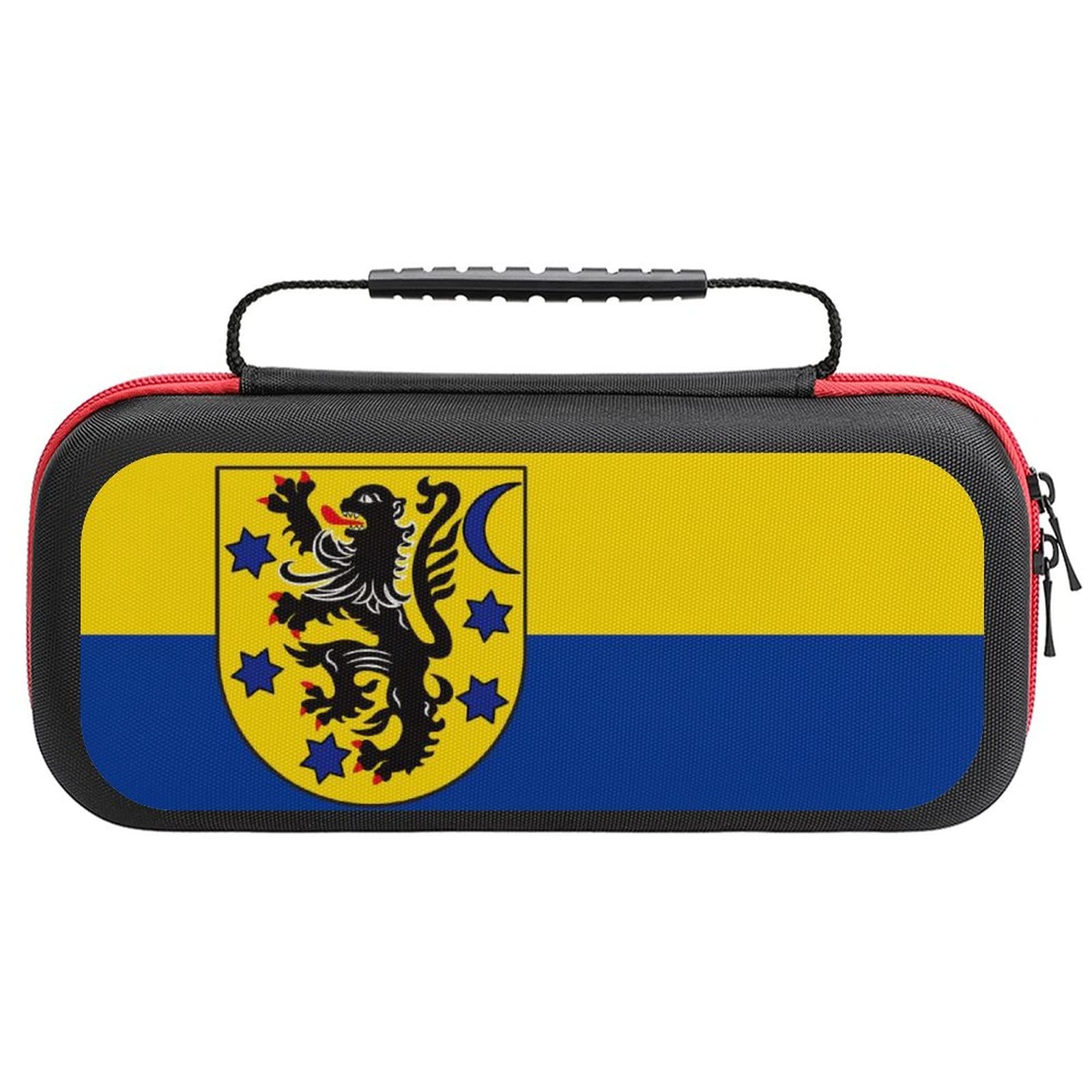 FunnyStar Protective Carrying Case for Nintendo Switch - Durable Shell Storage Handbag with Municipality Flag Design | Perfect for Travel, Commuting & Gaming On-The-Go