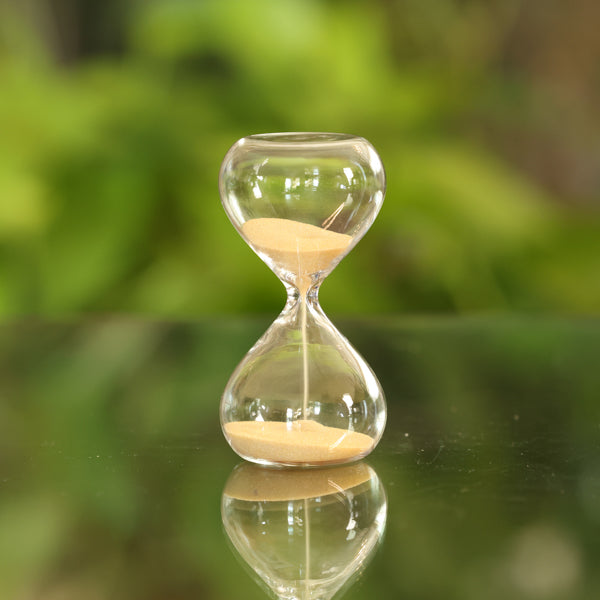 2 Minute Glass Timer - Silver or Gold Sand Timer for Cooking, Games, and Productivity - Perfect for Kitchen, Classroom, and Office Use