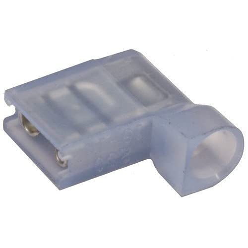 12440 Nylon Fully Insulated Flag Female Disconnects - 16-14 AWG Wire, .032 x .187 Tab, 500-Pack - Perfect for Automotive Wiring, Home Appliances & DIY Electrical Projects
