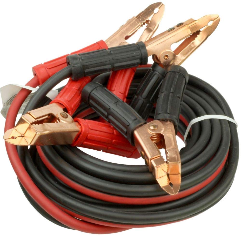 East Penn Heavy Duty Booster Cables - 6 Gauge 20ft Jumper Cables for Car, Truck & SUV Battery - Emergency Roadside Assistance - Perfect for Winter, Dead Battery & Jump Starting Vehicles