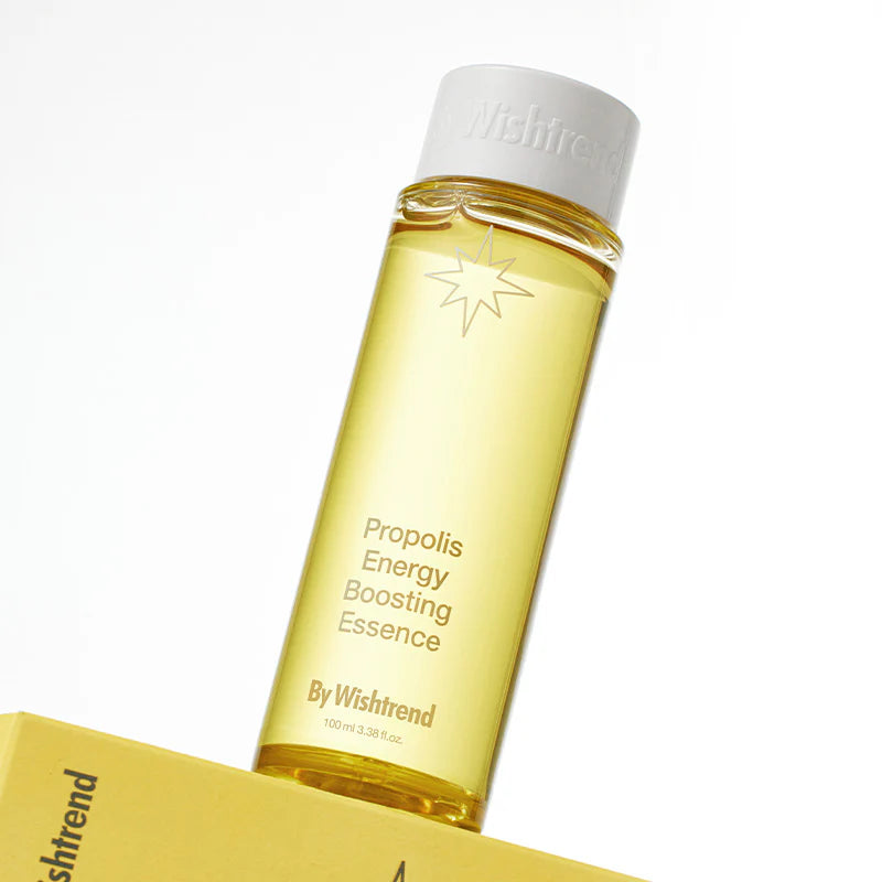 By Wishtrend Propolis Energy Boosting Essence 100ml - Hydrating & Brightening Facial Serum for Glowing Skin - Perfect for Daily Skincare Routine & Night Care