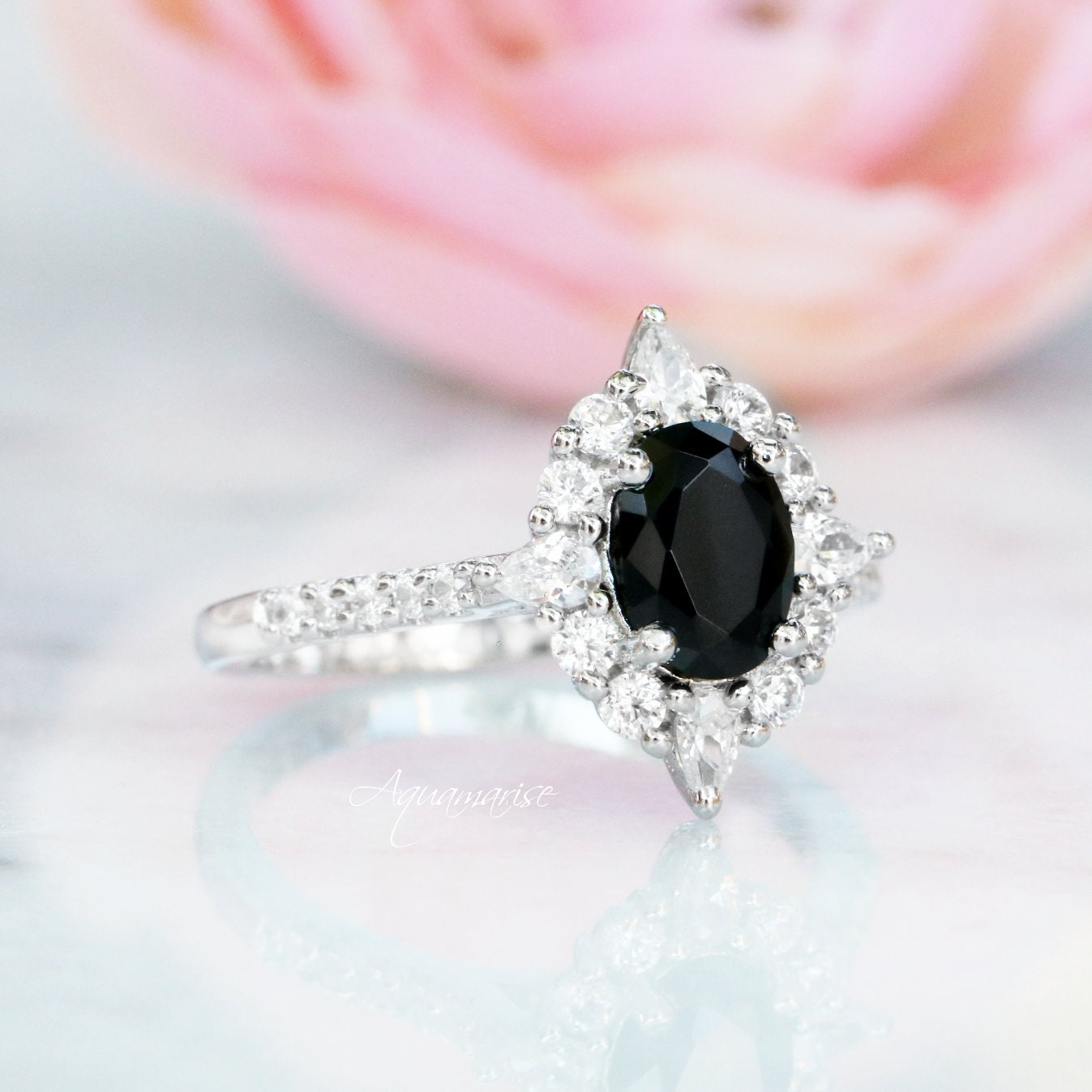 Black Onyx Sterling Silver Ring for Women - Elegant & Durable Jewelry for Everyday Wear, Gifts, and Special Occasions