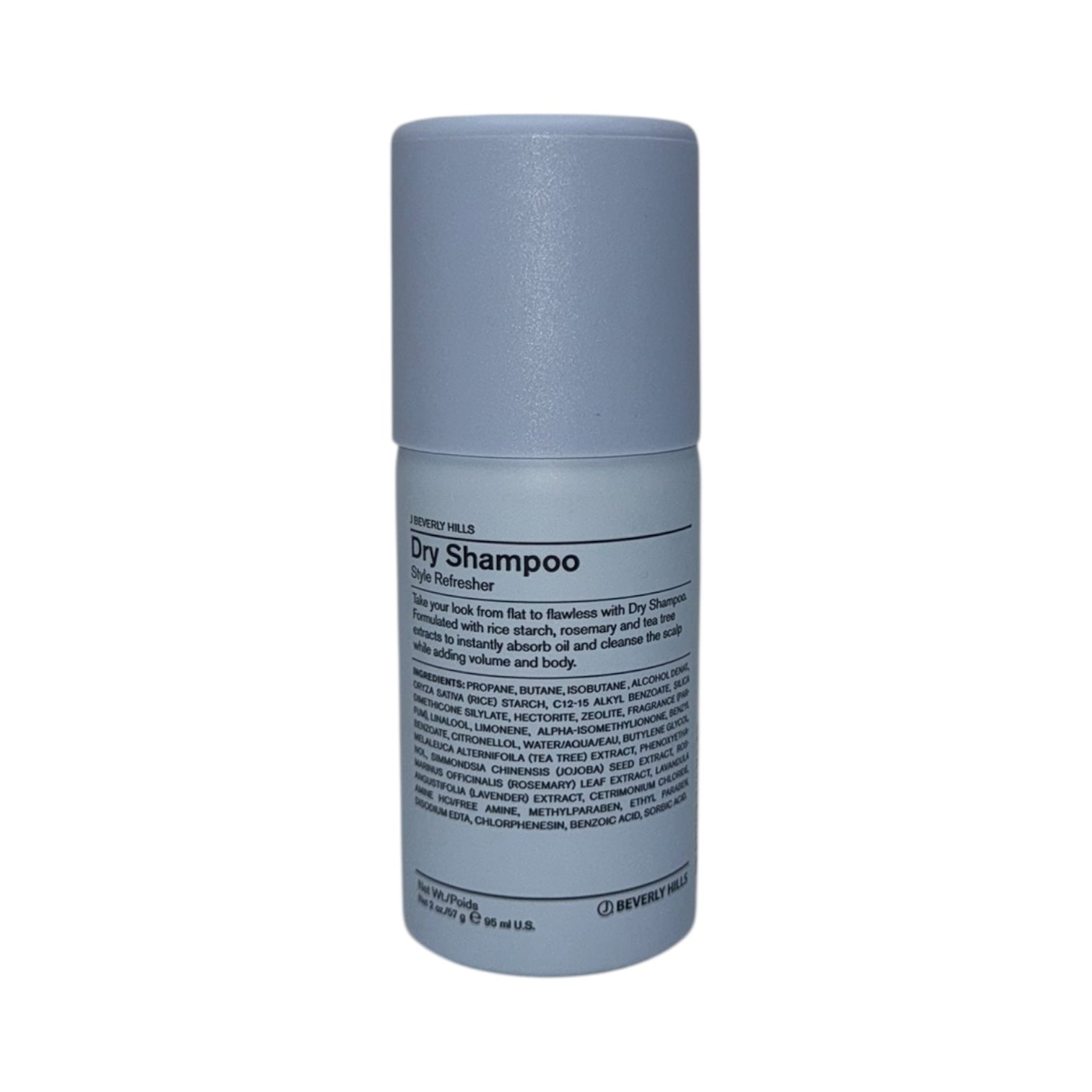 J Beverly Hills Dry Shampoo Style Refresher 2 oz - Volumizing & Oil Absorbing Hair Refresher for All Hair Types | Perfect for Travel, Gym & On-The-Go Styling