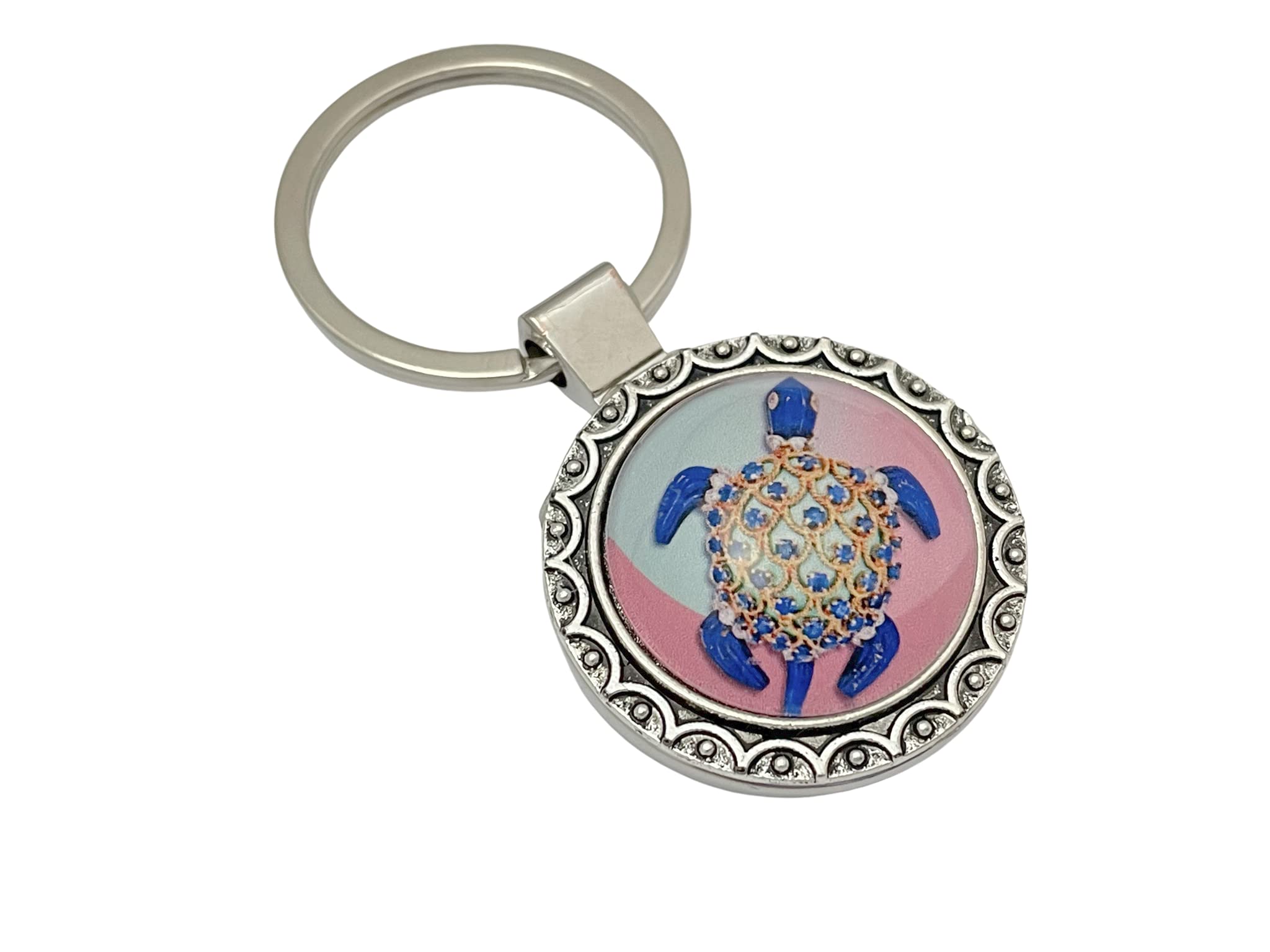 Stylish Turtle Bling Keychain for Women - Durable Charm Keyring for Handbags, Purses & Backpacks - Perfect Gift for Animal Lovers & Fashion Accessories