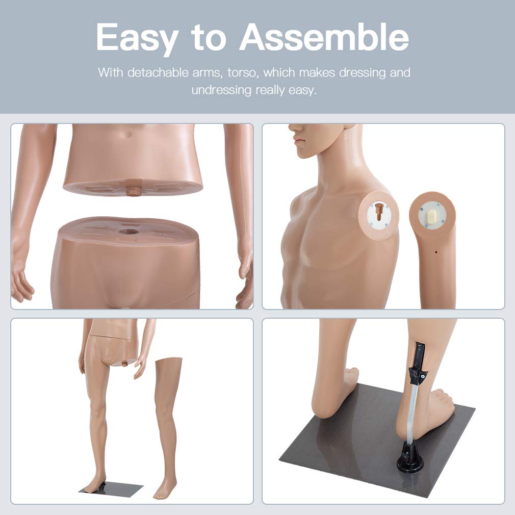 Men's Adjustable Sewing Mannequin - 73