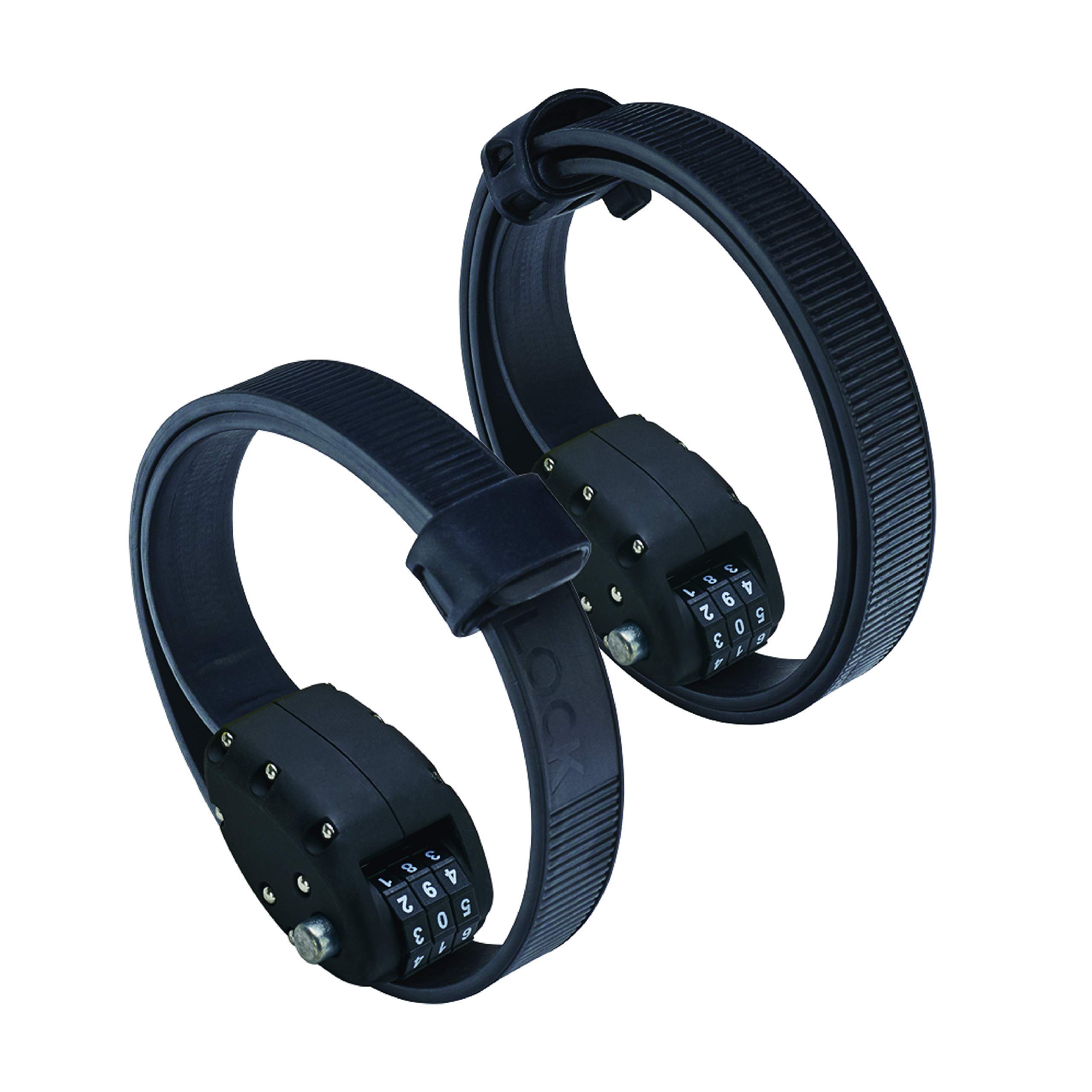 OTTOLOCK 2-Pack Heavy Duty Combination Bike Locks - 18 Inch & 30 Inch Security Cable Locks for Bicycles (Black) - Perfect for Urban Commuting, Campus Security & Outdoor Cycling