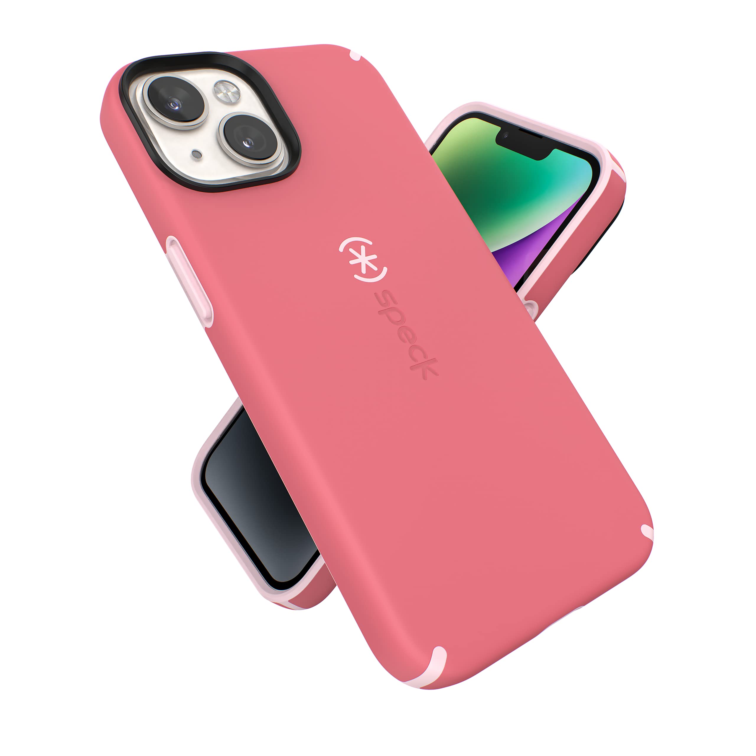 Speck iPhone 14 & iPhone 13 Case - Shockproof Dual Layer Protective Cover with MagSafe Compatibility & Soft Touch Coating | 6.1