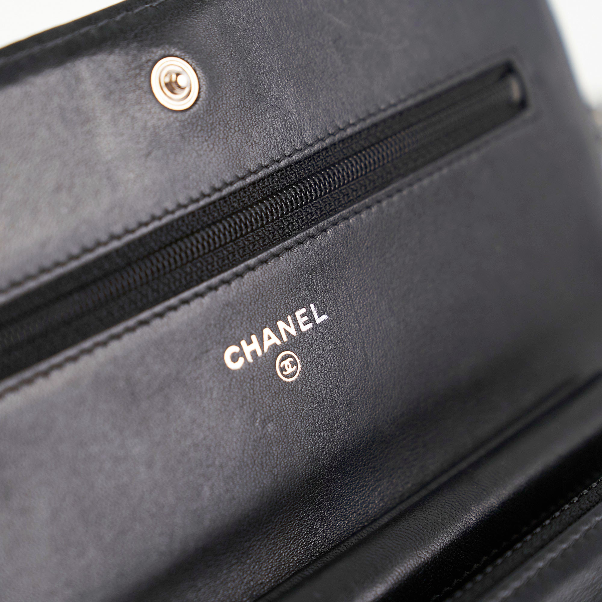 Chanel Boy Wallet On Chain WOC Lambskin Leather Black Crossbody Bag for Women - Perfect for Evening Parties, Date Nights & Luxury Fashion Accessories