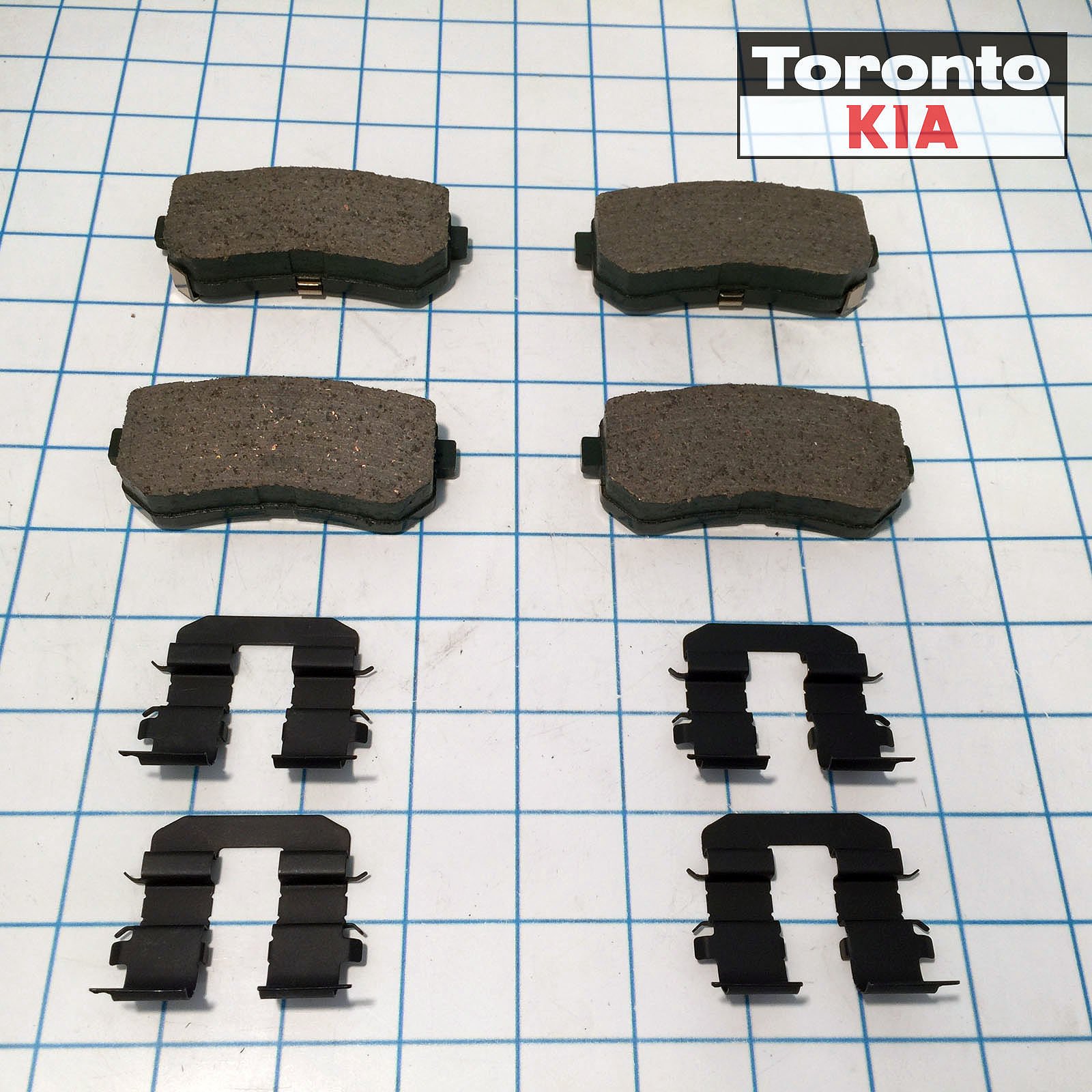 Genuine Kia 58302-1MA40 Brake Pad Kit - Front & Rear Brake Pads Replacement for Kia Vehicles - Perfect for Daily Commuting & Highway Driving