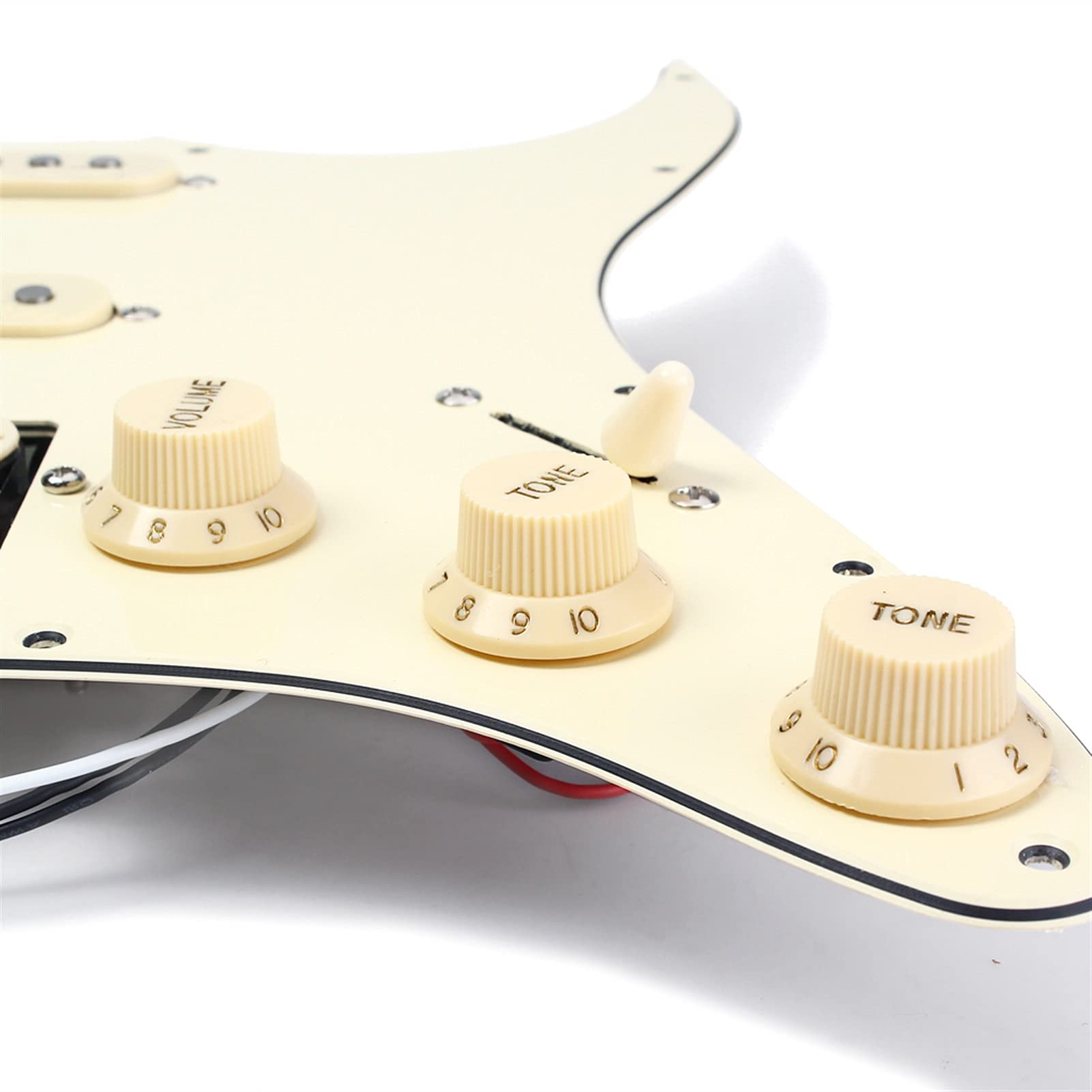 Pre-Wired 3-Ply Pickguard Scratchplate for Stratocaster SSH Guitar - Perfect for DIY Guitar Repair & Customization - Upgrade Your Electric Guitar Tone & Aesthetics