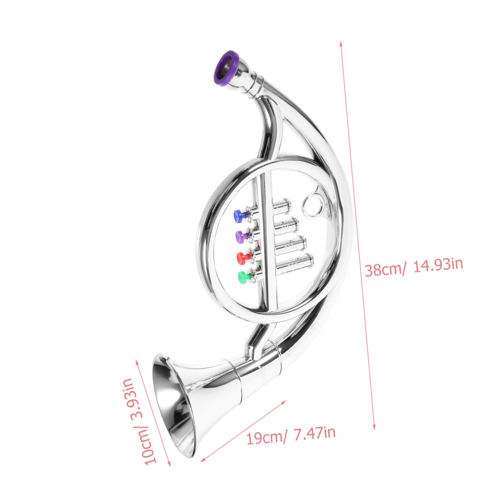 GARVALON Kids Musical Trumpet Toy - Fun Plastic Horn Instrument for Children, Early Learning & Music Enlightenment | Perfect for Birthday Gifts, Classroom Activities & Pretend Play