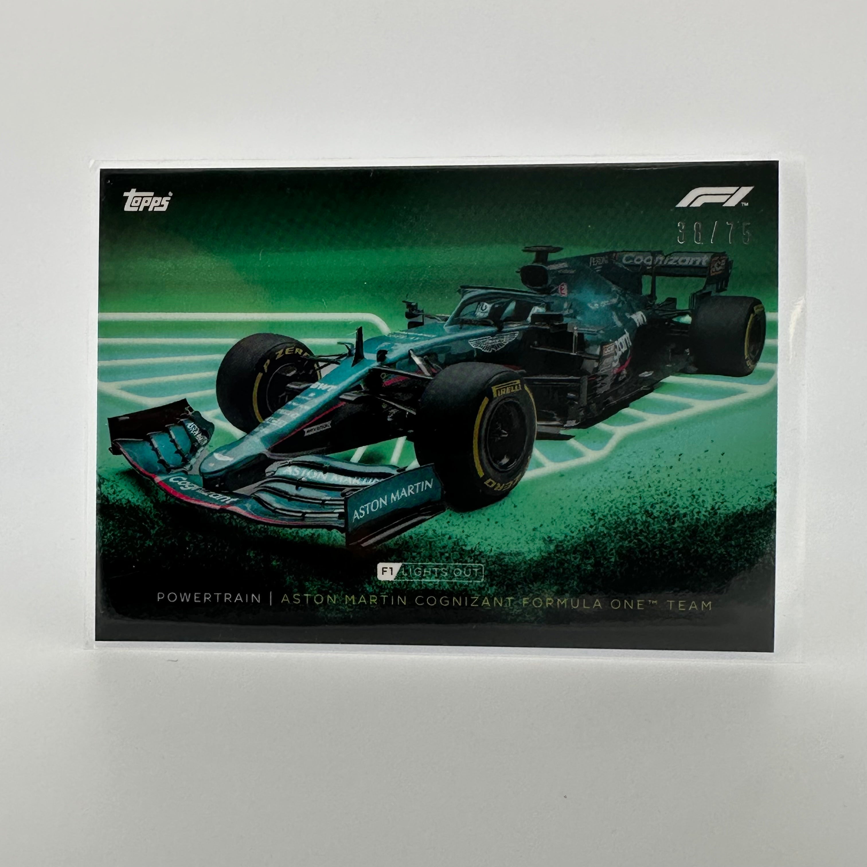 Aston Martin Cognizant Formula 1 Team Green Parallel Racing Diecast Car - Collectible F1 Model for Display & Racing Enthusiasts
