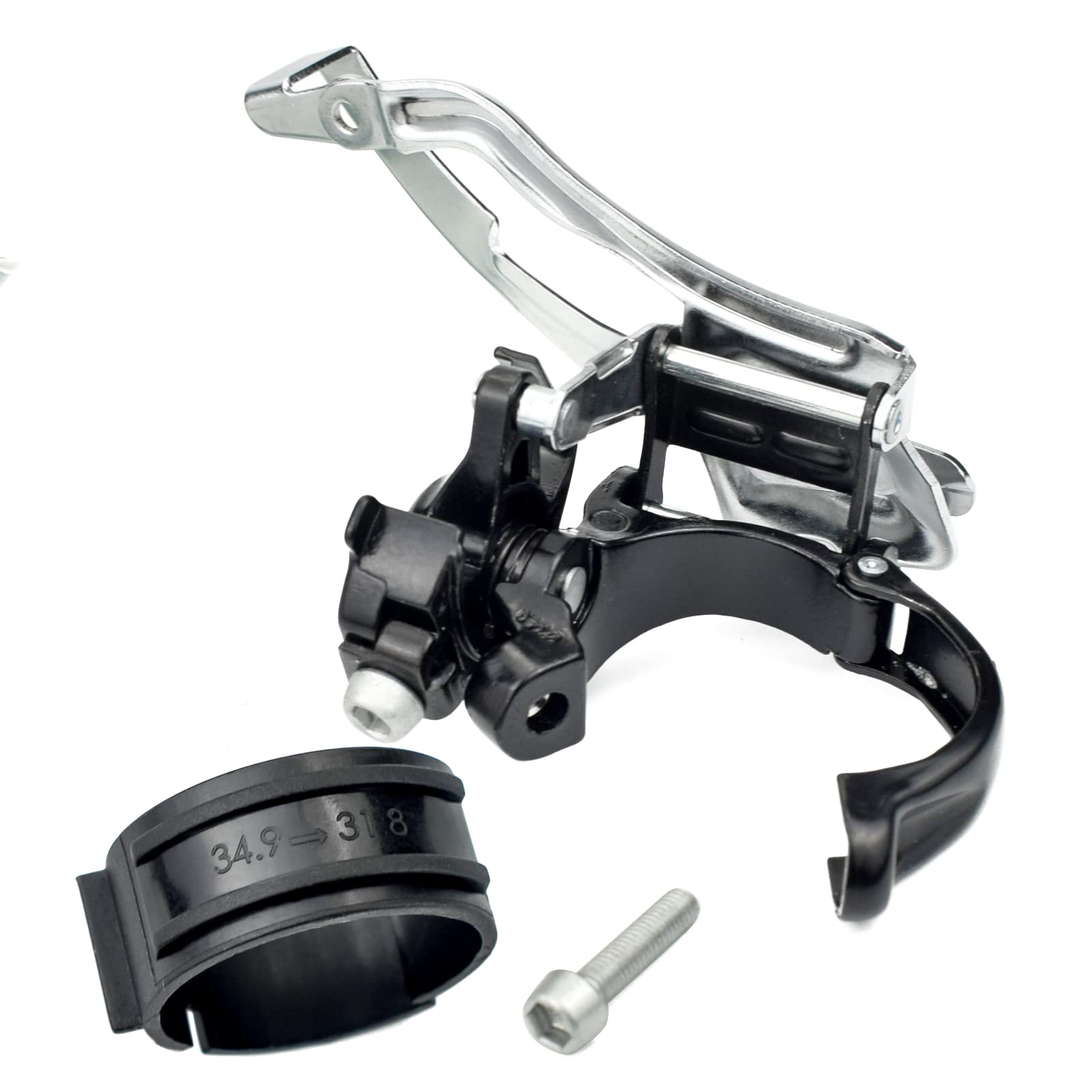 VG SPORTS 2/3 Speed Front Derailleurs - Compatible with Road Bikes, MTB & BMX - Top/Bottom Routing - Adjustable Clamp - Perfect for Commuting, Trail Riding & Urban Cycling
