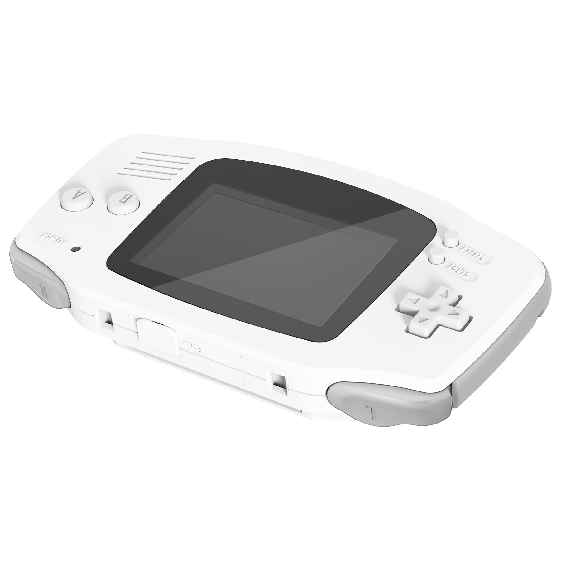 eXtremeRate White Replacement Shell Full Housing Cover & Black Screen Lens for Gameboy Advance - Compatible with Both IPS & Standard LCD Screens - DIY Upgrade Kit (Console & IPS Screen Not Included) - Perfect for Gaming Enthusiasts & Retro Console Modders