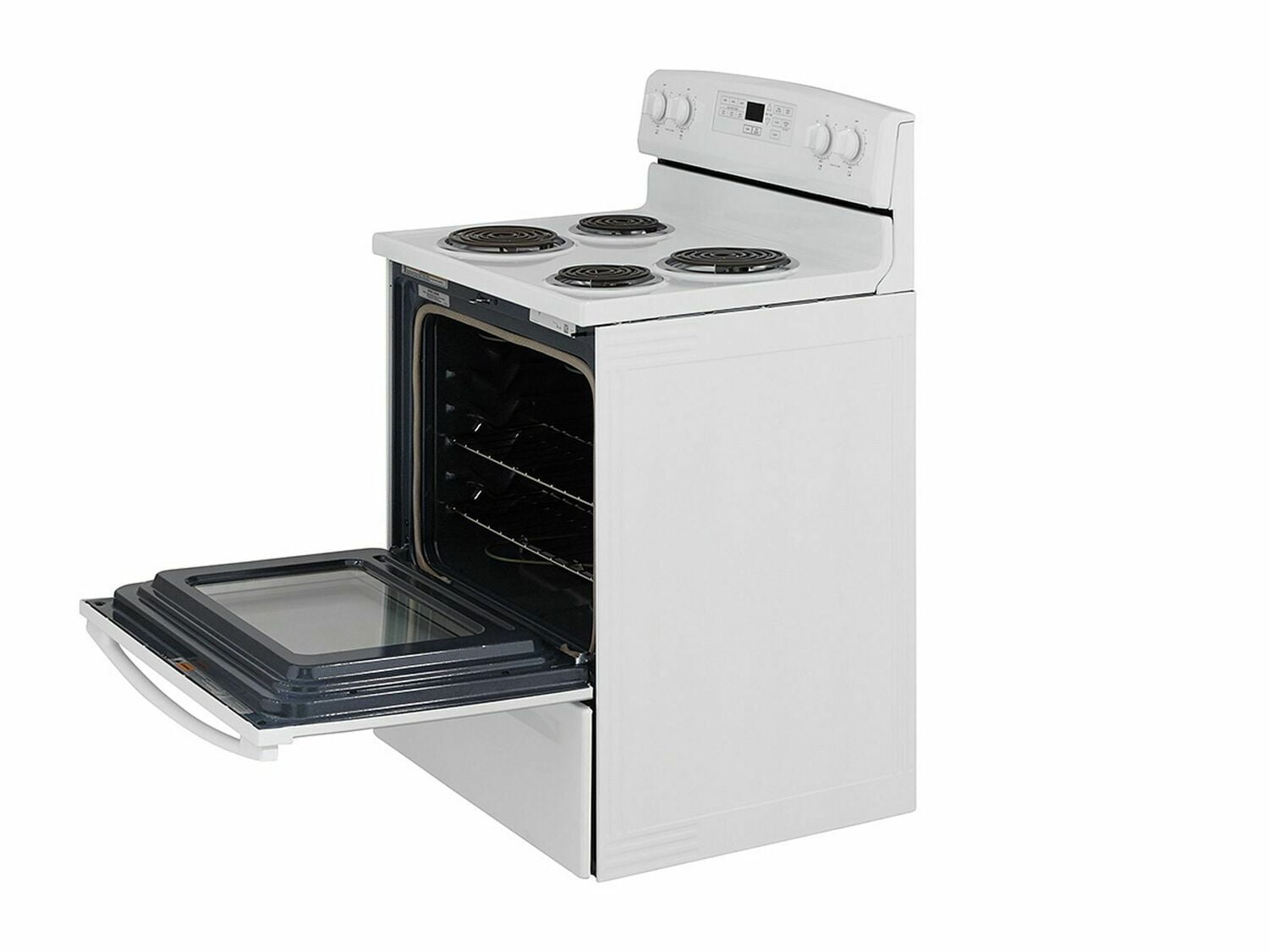 Amana ACR4503SFW 30 Inch Electric Range with Self-Cleaning Option - White | Freestanding Kitchen Stove for Baking, Roasting & Family Cooking