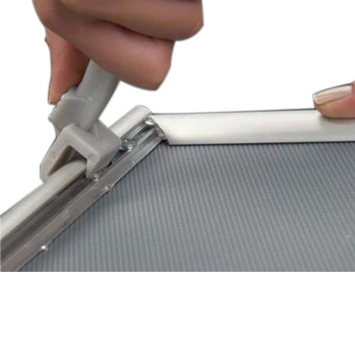 22x28 Euro Security Snap Frame Poster Sign Holder - Silver Metal Frame with Lever Tool for Retail, Restaurants & Offices