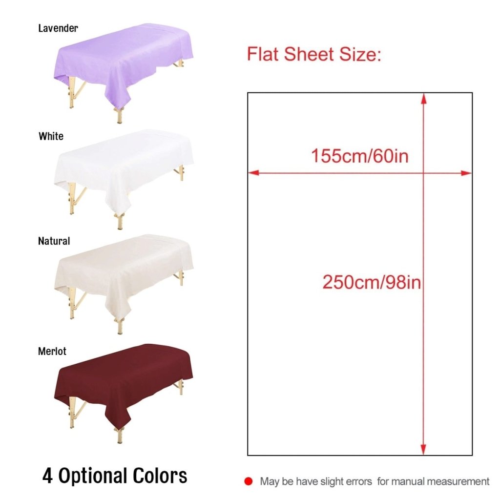 Premium Microfiber Massage Table Sheet - Soft, Durable & Hypoallergenic for Professional Spa, Physical Therapy & Home Use