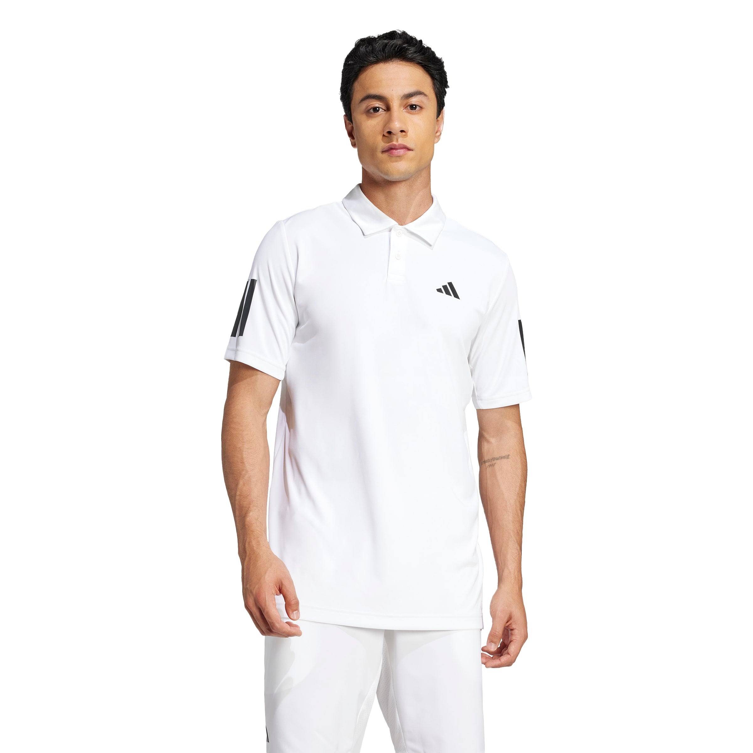 adidas Men's Club Tennis 3 Stripes Polo Shirt JE0412 - Breathable Performance Tennis Top for Casual & Sports Wear