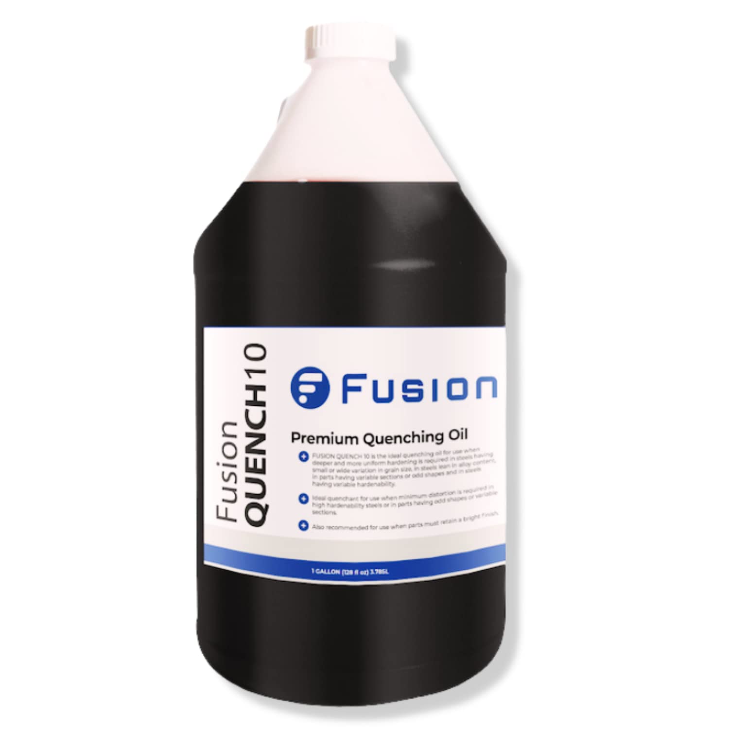 Premium Quenching Oil for Knife Steel Heat Treatment – Retains Bright Finish, Deep & Uniform Hardening – Fusion Quench 10 (1 Gallon) – Ideal for Blacksmithing, Blade Forging & Metalworking Projects