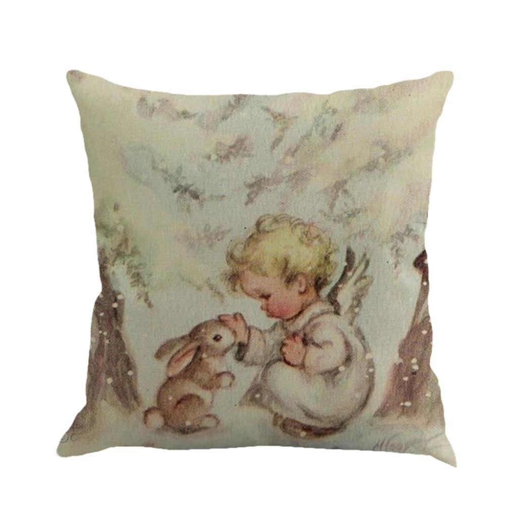Keepfit Christmas Throw Pillow Covers - Holiday Home Decor for Couch, Sofa & Chair - Merry Xmas Decorative Pillow Cases (Assorted Designs) - Perfect for Living Room, Bedroom & Seasonal Festivities